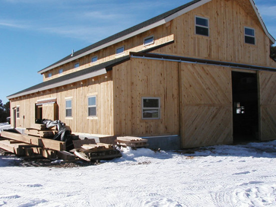 Wind River Timberframes Shop Exterior