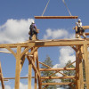 Timber Frame Raising 04