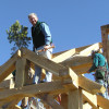 Timber Frame Raising 07