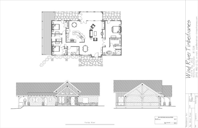 Florida River Timber Frame Floor Plan