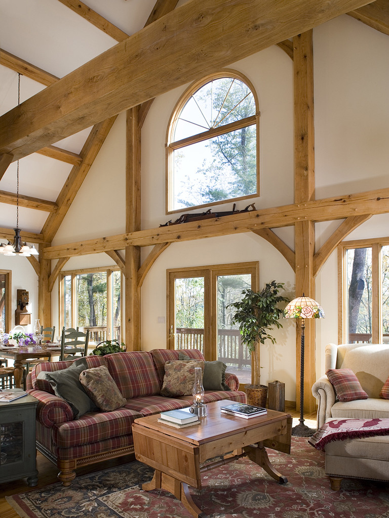 Horse Gulch Timber Frame great room