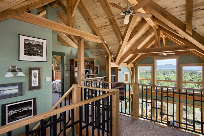 Lost Canyon timber frame loft