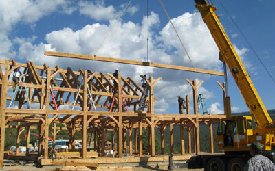 Fleisch Frame Raising | Wind River Timberframes