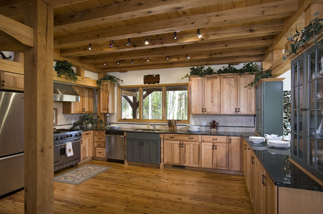 Horse Gulch Timber Frame kitchen