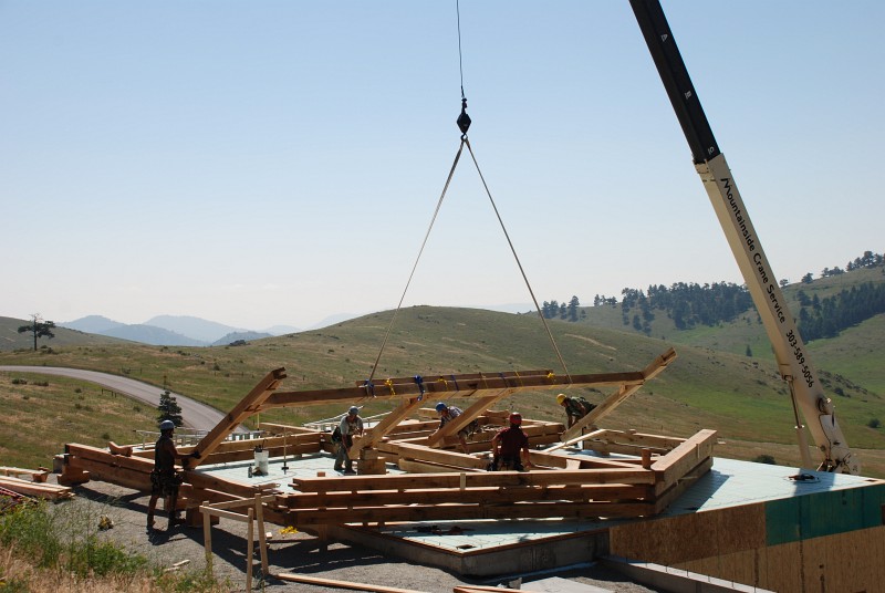 denning timber frame raising 01