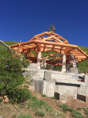 Wind River Timberframes | Murshid Sam Dargah Timber Frame Completed