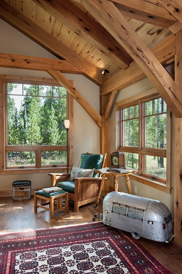 timber frame sitting room