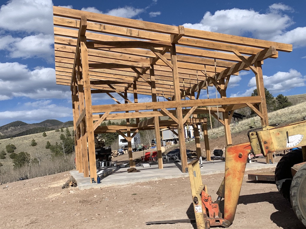 2024 Westcliffe CO frame raising 01