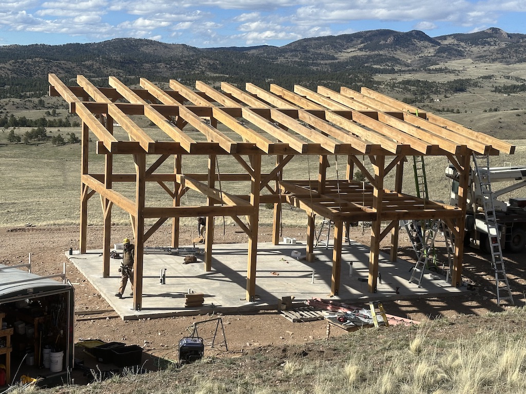 2024 Westcliffe CO frame raising 02