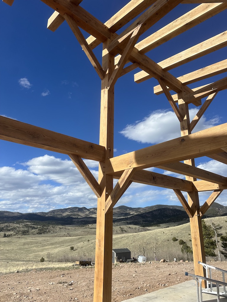 2024 Westcliffe CO frame raising 04